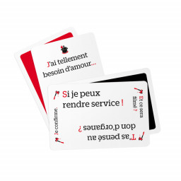 Exemple de cartes du jeu Taggle Le jeu des répliques qui claquent