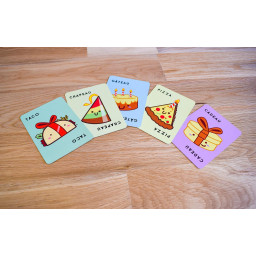 Cartes du jeu Taco Chapeau Gâteau Cadeau Pizza