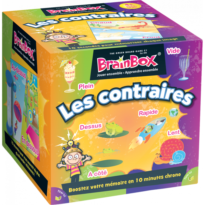 Boite du jeu Brain Box Les contraires