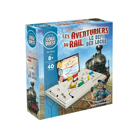 Boite du jeu Logiquest : Les aventuriers du rail