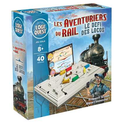 Boite du jeu Logiquest : Les aventuriers du rail