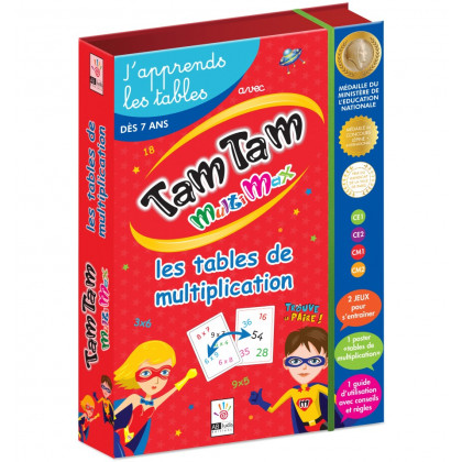 Visuel de la boite du jeu de société TamTam MultiMax les tables de multiplication