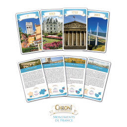Exemple de cartes du jeu Chroni Monuments de France