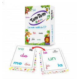 cartes du jeu Tam tam safari Les mots-outils du C P