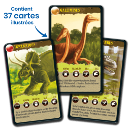 cartes du jeu Défis Nature Dinosaures 1