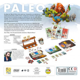 dos de la boite du jeu Paleo