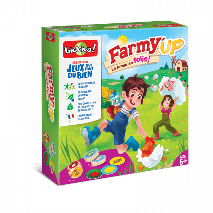 boite du jeu Farmy'Up La ferme en folie