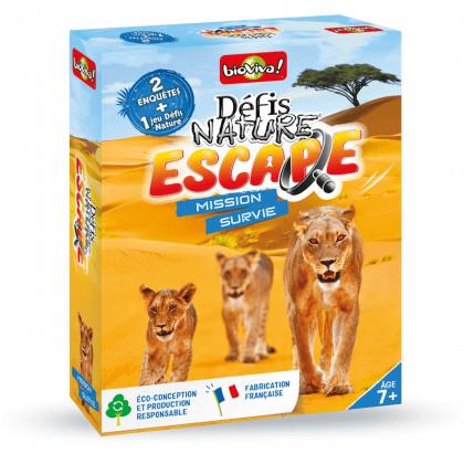 boite du jeu Défis Nature Escape Mission survie