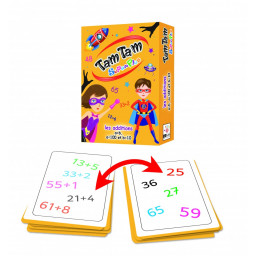 exemple de cartes du jeu Tam Tam SuperPlus les additions a+b