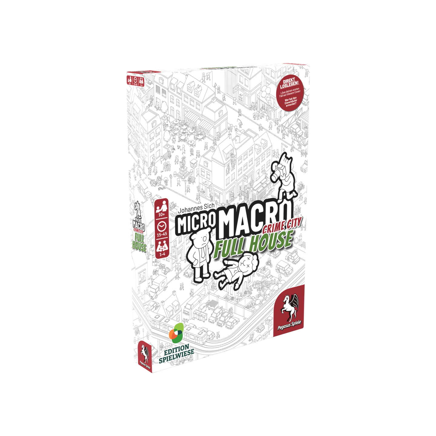 Micro Macro Crime City Full House, jeu de société Blackrock Games