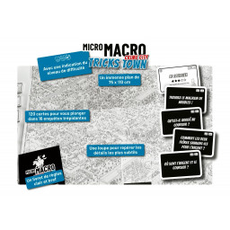 carte et explications de la règle du jeu Micro Macro Crime City Tricks Town