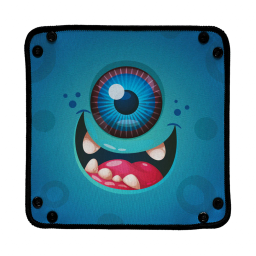 vue à plat de la Piste de dés : Happy Cyclope Blue Monster
