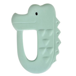 Anneau de dentition Crocodile Tikiri pour bébé, jouet d’éveil naturel dès la naissance