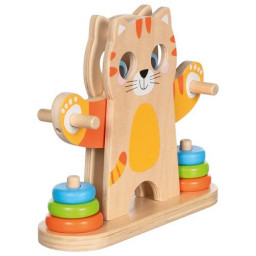 Jeu de Balancier Chat Carlo vu de profil