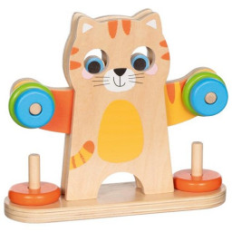 Jeu de Balancier Chat Carlo à l'équilibre