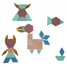 Exemple de figures du jeu Puzzle Magnétique Moes