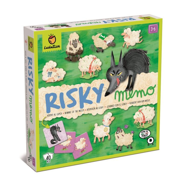 Boite du jeu Risky Mémo Attention au loup !