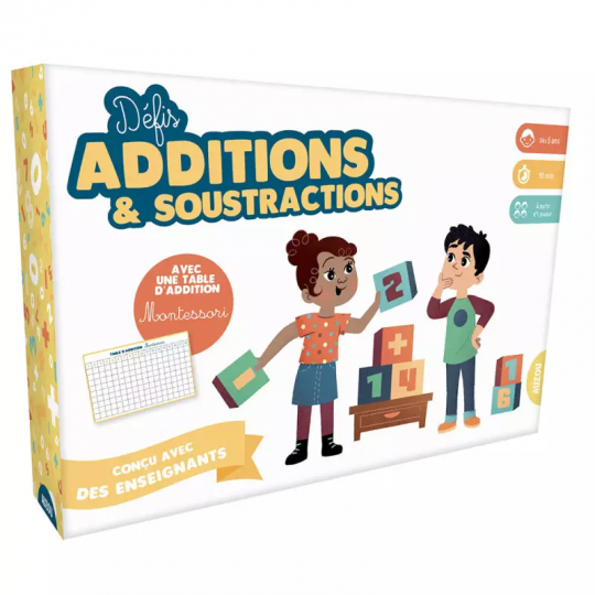 Boite du jeu Défis Additions et Soustractions