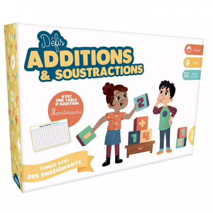 Boite du jeu Défis Additions et Soustractions