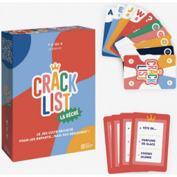Boite et cartes du jeu Crack List la Récré