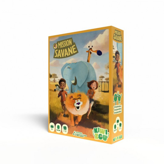 Boite du jeu Mission Savane