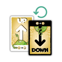 Cartes up et Down du jeu Ptit Pois
