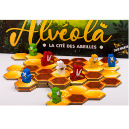 partie de jeu en cours de Alvéola : la cité des Abeilles partie de jeu en cours de Alvéola : la cité des Abeilles