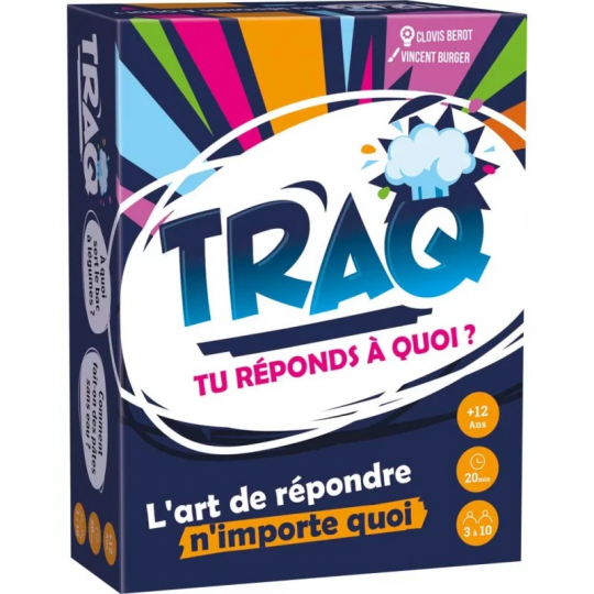 Boite du jeu Traq - Tu réponds à quoi ?