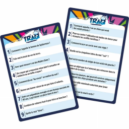 Exemple de cartes défis du jeu Traq - Tu réponds à quoi ?