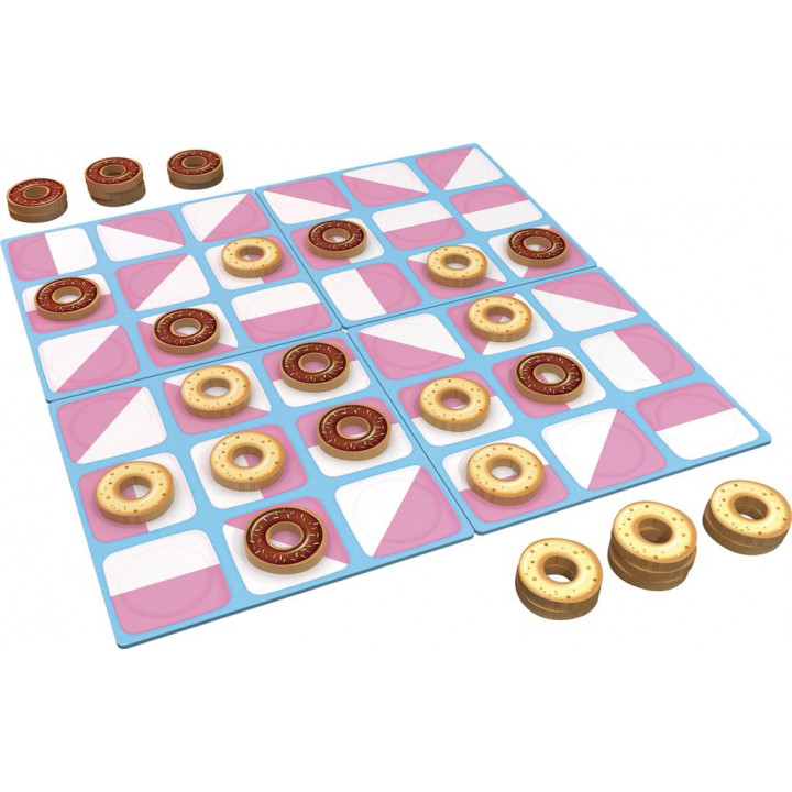 Exemple de partie en cours du jeu Donuts