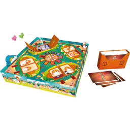 Exemple de partie de jeu en cours de Dixit Kids