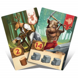 Exemple de cartes du jeu de stratégie  Kingdom Crossing