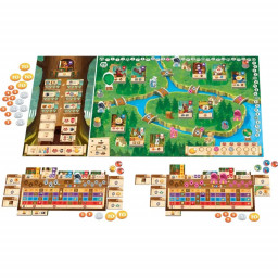 Partie de jeu en cours du jeu de plateau Kingdom Crossing