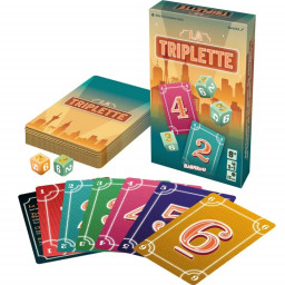 Matériel du jeu de cartes La Triplette