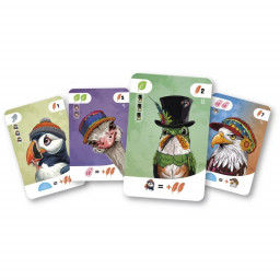 Exemple de cartes de jeu de Paon de Gigamic