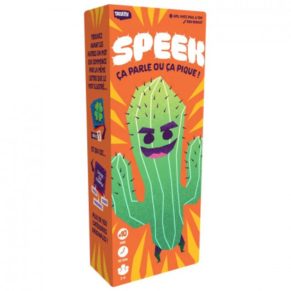 Boite du jeu d'ambiance et de lettres Speek de Tailemi