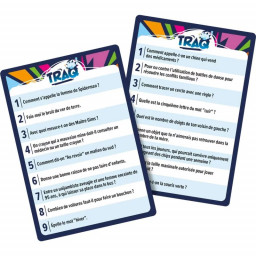 Exemple de cartes du jeu Traq
