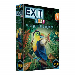 Boite du jeu d'enquete pour enfants Exit kids : la Jungle aux Enigmes de Iello