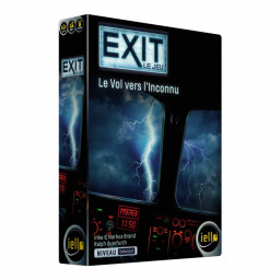 Boite du jeu d'enquête Exit Le Vol vers l'Inconnu de Iello