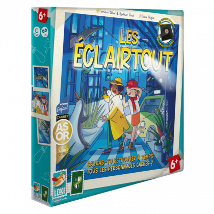 Boite du jeu de société pour enfants Les Eclairtout de Loki