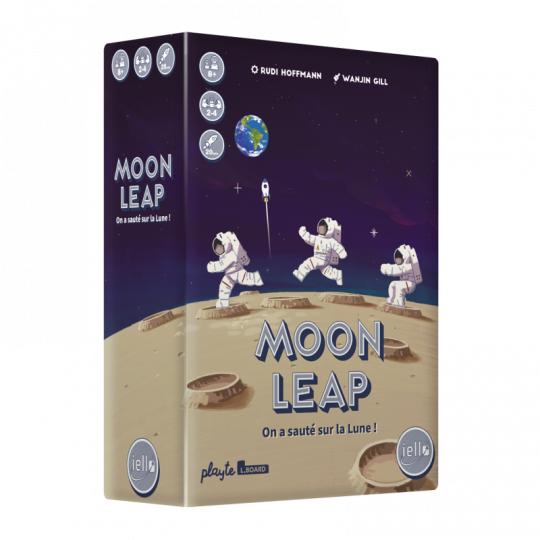 Boite du jeu de Stratégie et de Dés Moon Leap de Iello