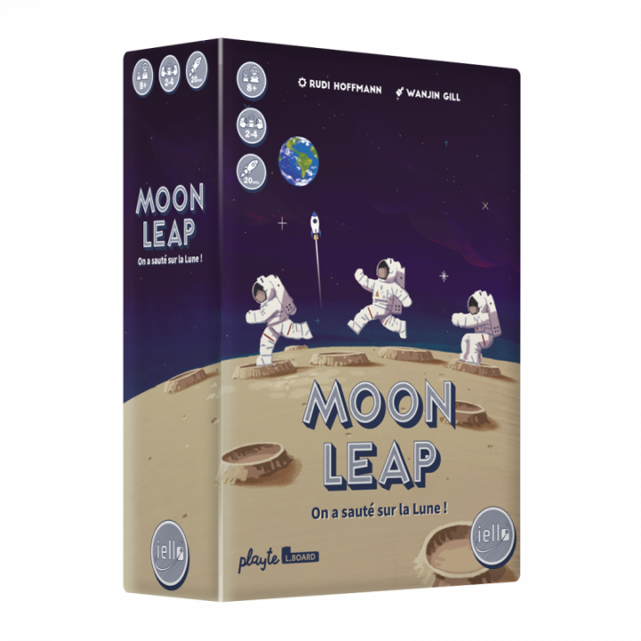 Boite du jeu de Stratégie et de Dés Moon Leap de Iello