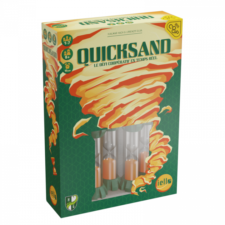 Boite du jeu d'ambiance coopératif Quicksand de Iello