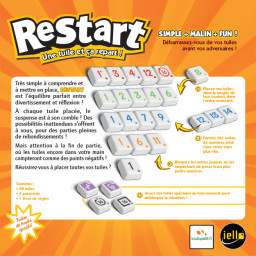 verso de la boite du jeu de stratégie Restart de Iello