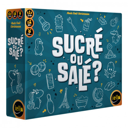 Boite du jeu de lettres Sucré Salé de Iello