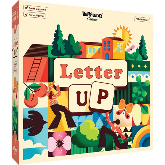 Boite du jeu de lettres Letter up de Unfriendly Games