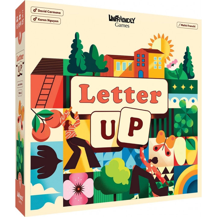 Boite du jeu de lettres Letter up de Unfriendly Games