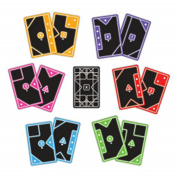 Exemple de cartes du jeu de réflexion Tacta