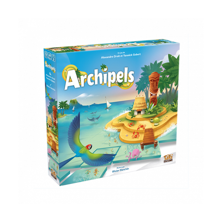 Boite du jeu de plateau Archipel de Tiki Editions