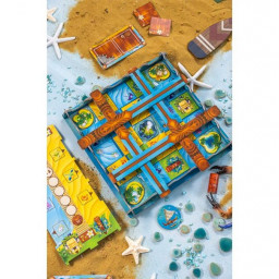 Zoom sur le plateau de jeu de Archipel de Tiki Editions